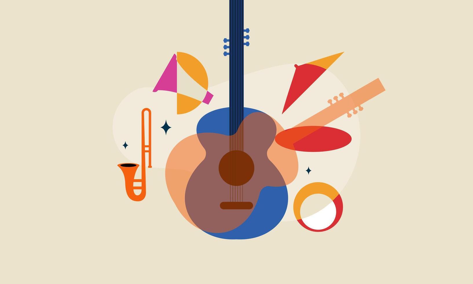 Jazz music. Concert instruments, posters with piano, saxophone vector