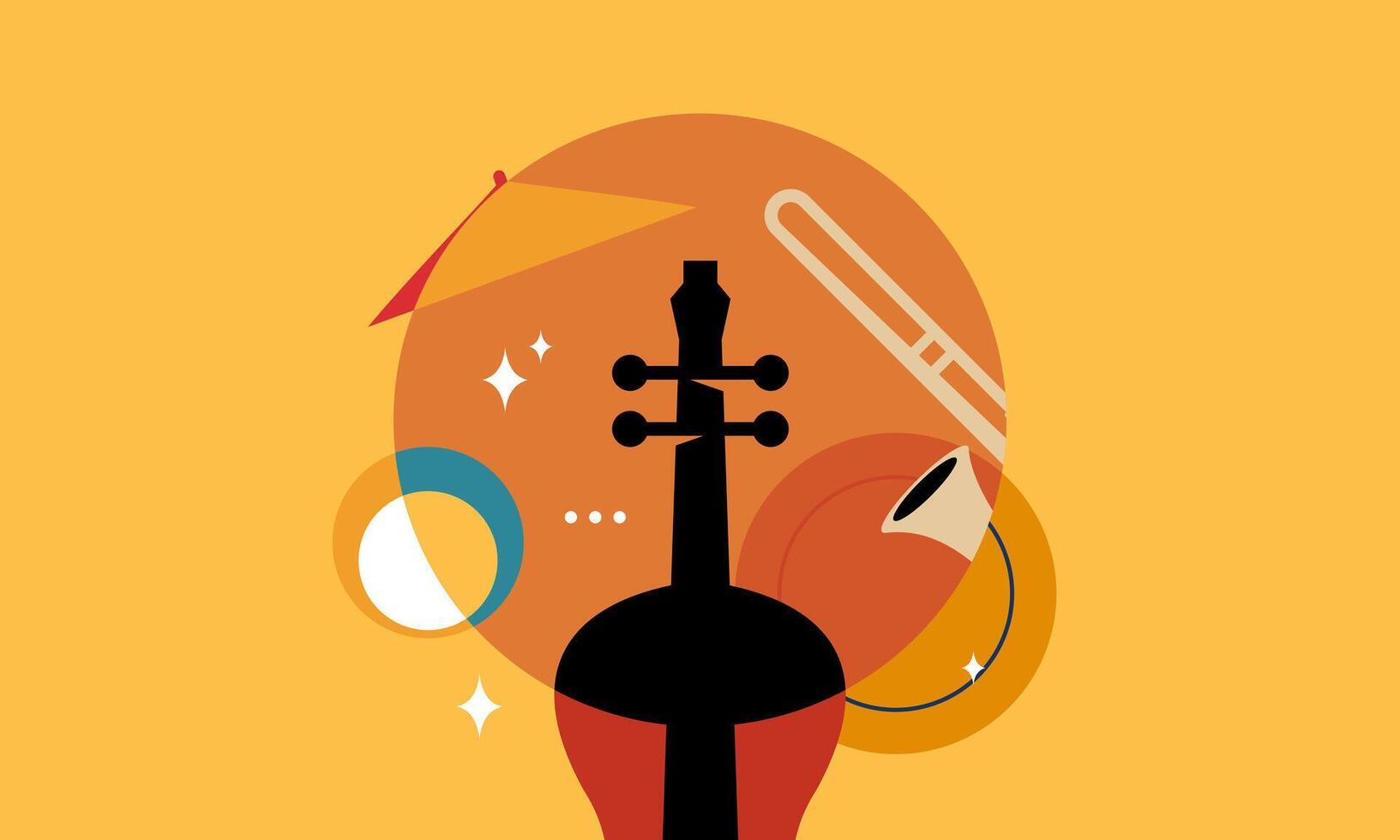 Jazz music. Concert instruments, posters with piano, saxophone vector