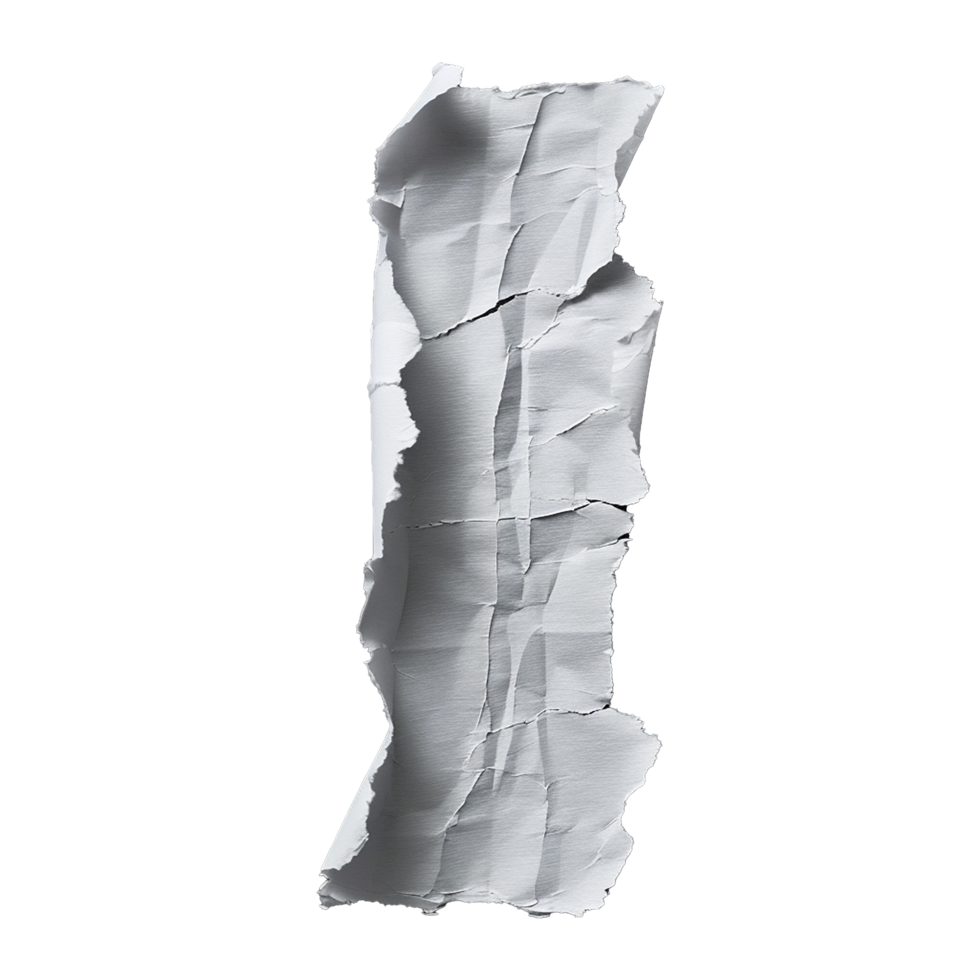 Ripped paper isolated on transparent background png