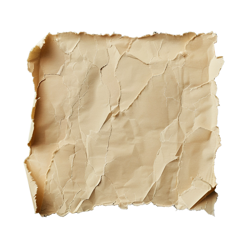 Ripped paper isolated on transparent background png