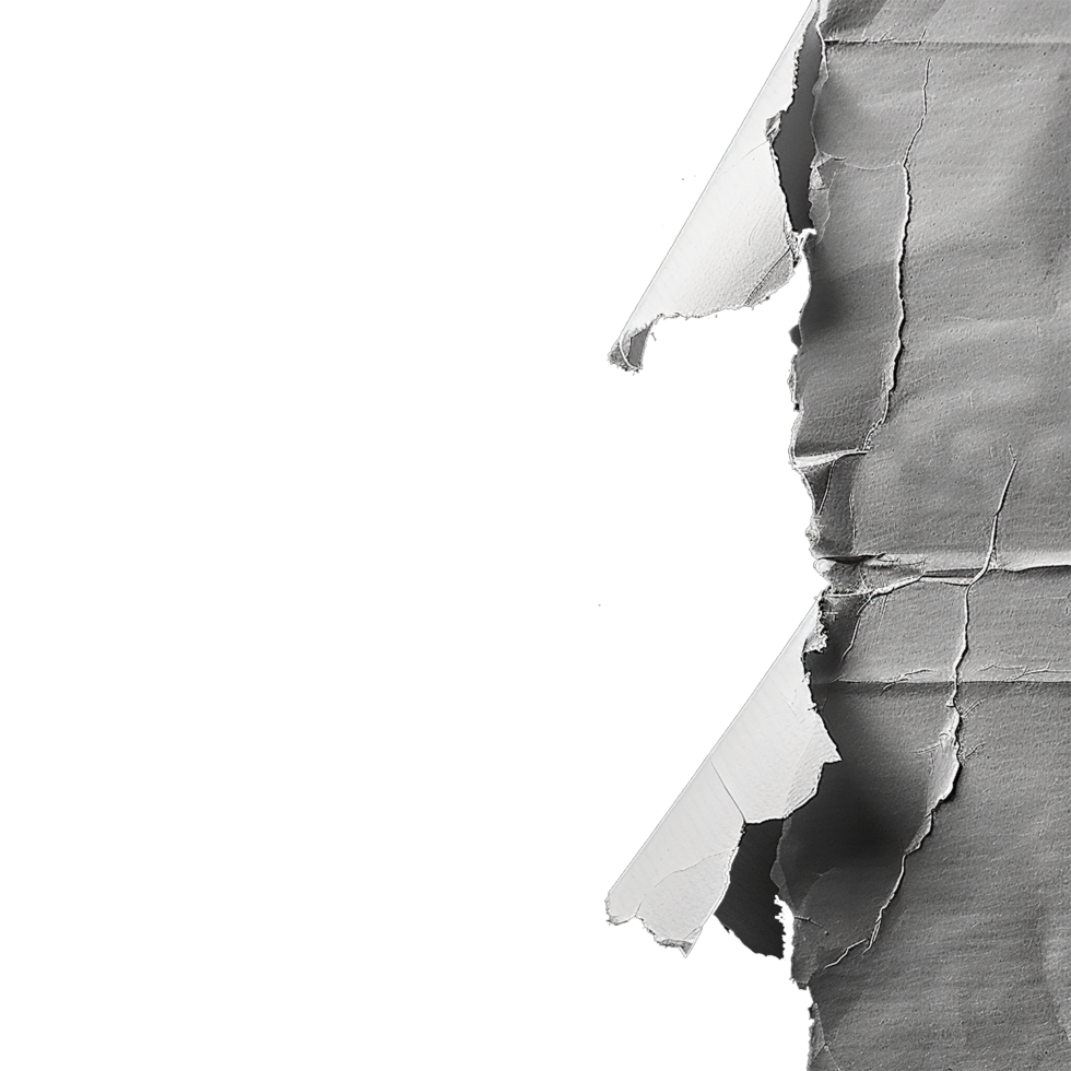 Ripped paper isolated on transparent background png