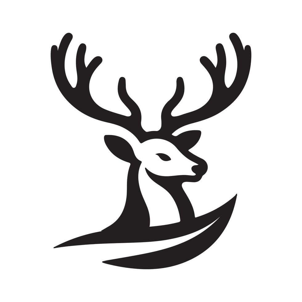 Deer art for Logo Design vector