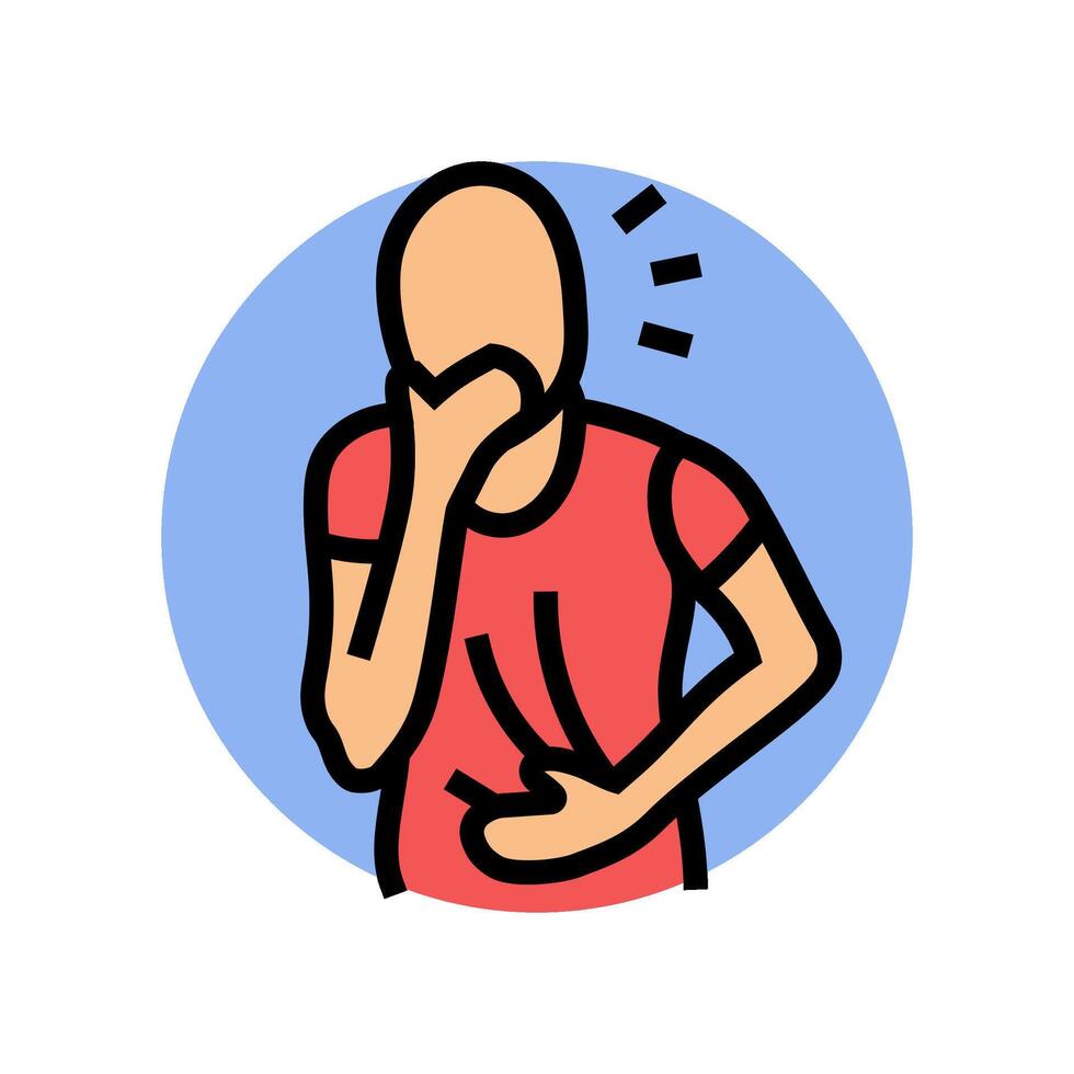 poisoning household injury accident color icon illustration vector
