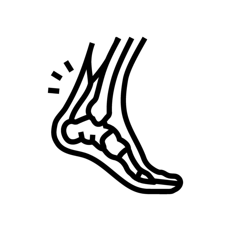 sprain household injury accident line icon illustration vector