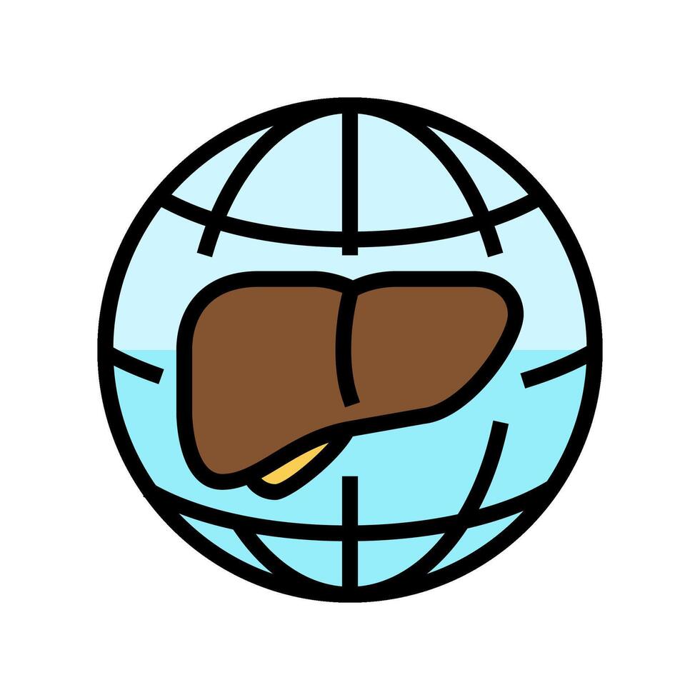 heart world day color icon illustration vector