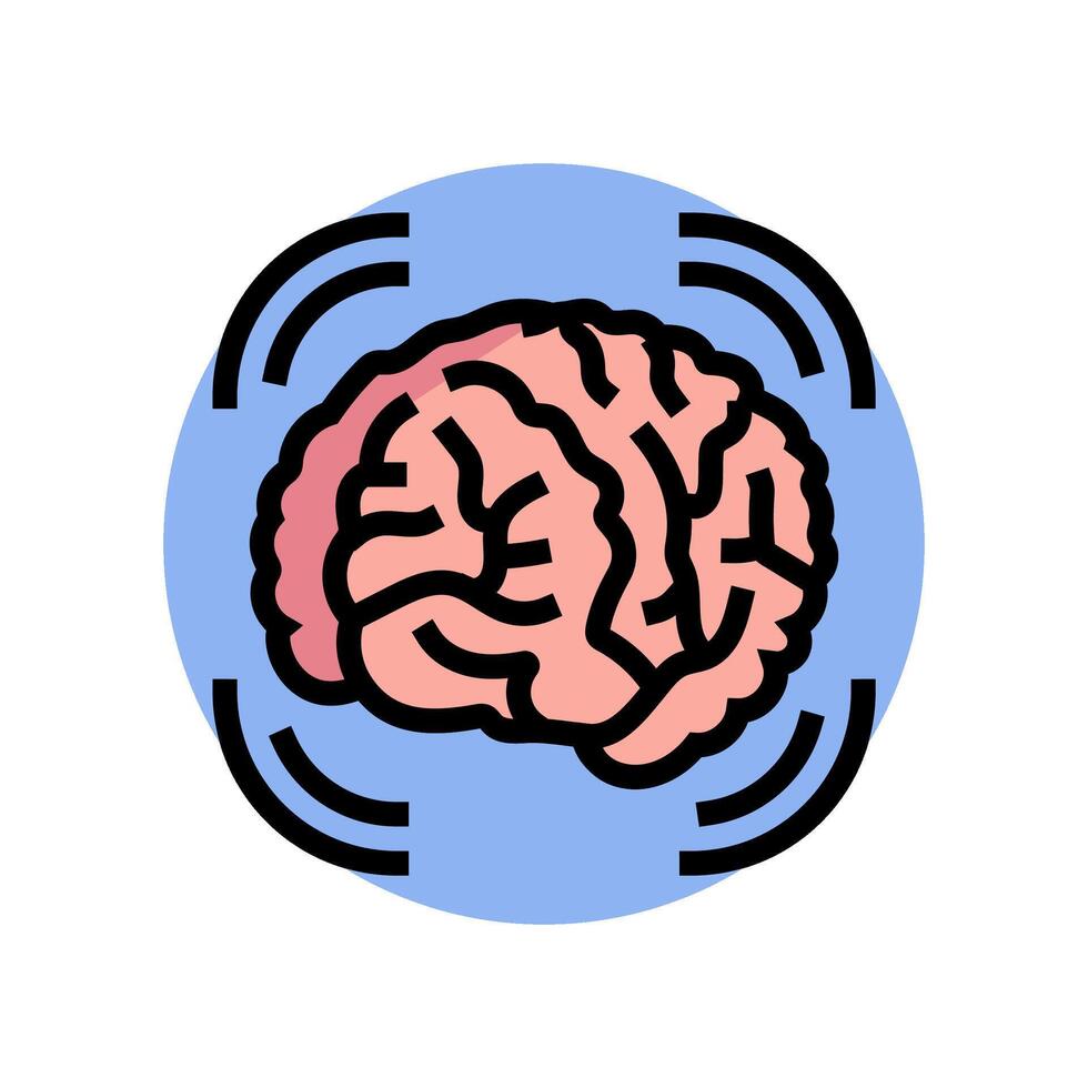 concussions household injury accident color icon illustration vector