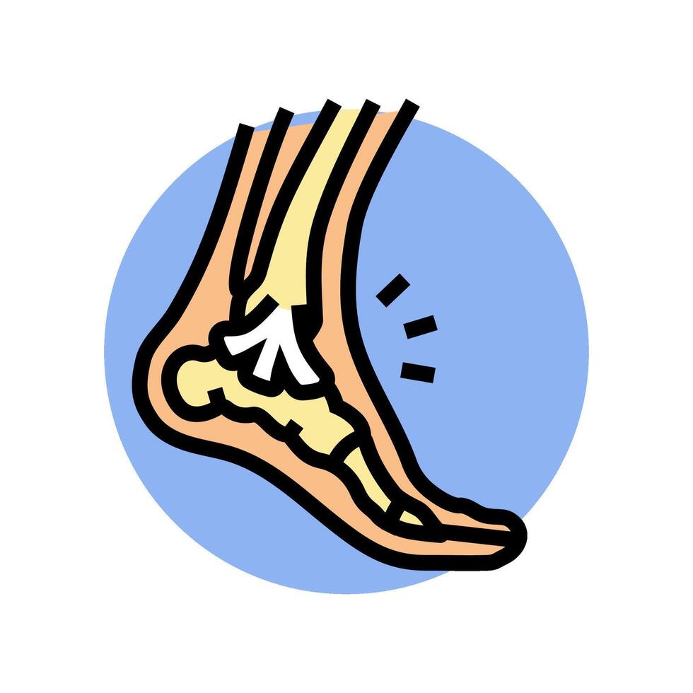 strains household injury accident color icon illustration vector
