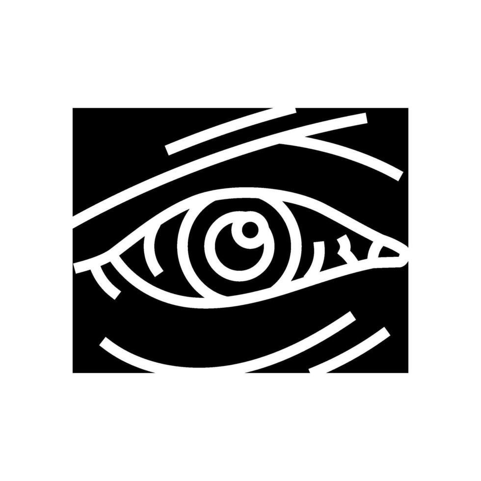 eye injuries household injury accident glyph icon illustration vector
