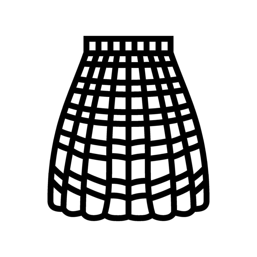 skirt japanese school line icon illustration vector