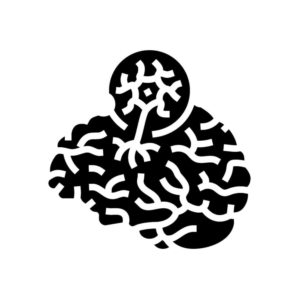 tay sachs disease glyph icon illustration vector