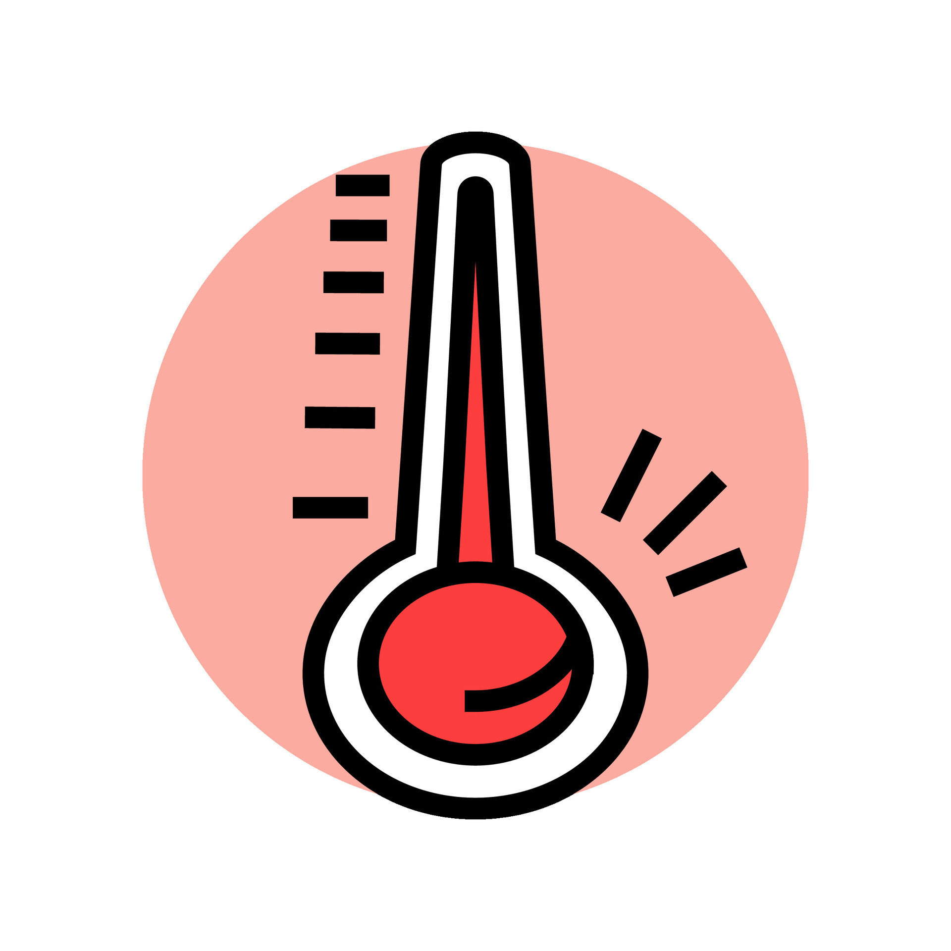 creciente temperatura calibre Progreso color icono ilustración 46343232