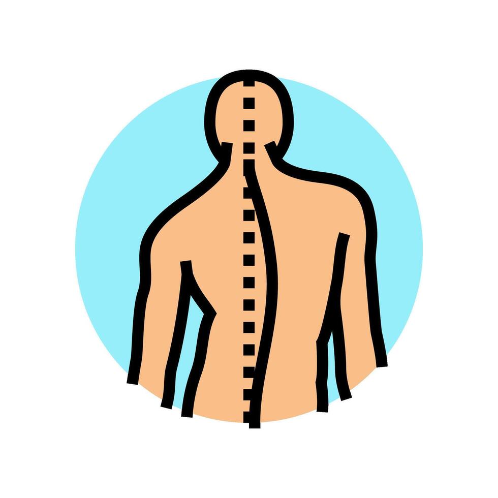 friedreichs ataxia disease color icon illustration vector
