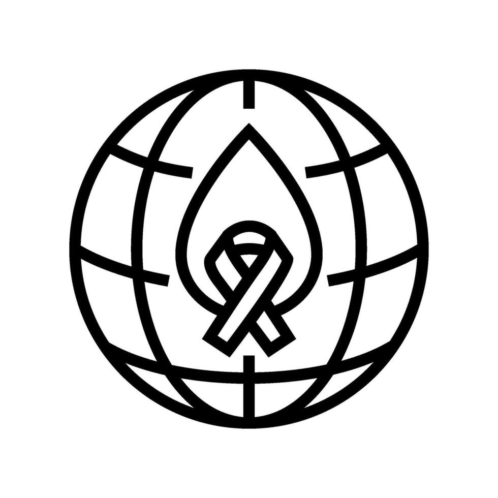 mental health world day line icon illustration vector