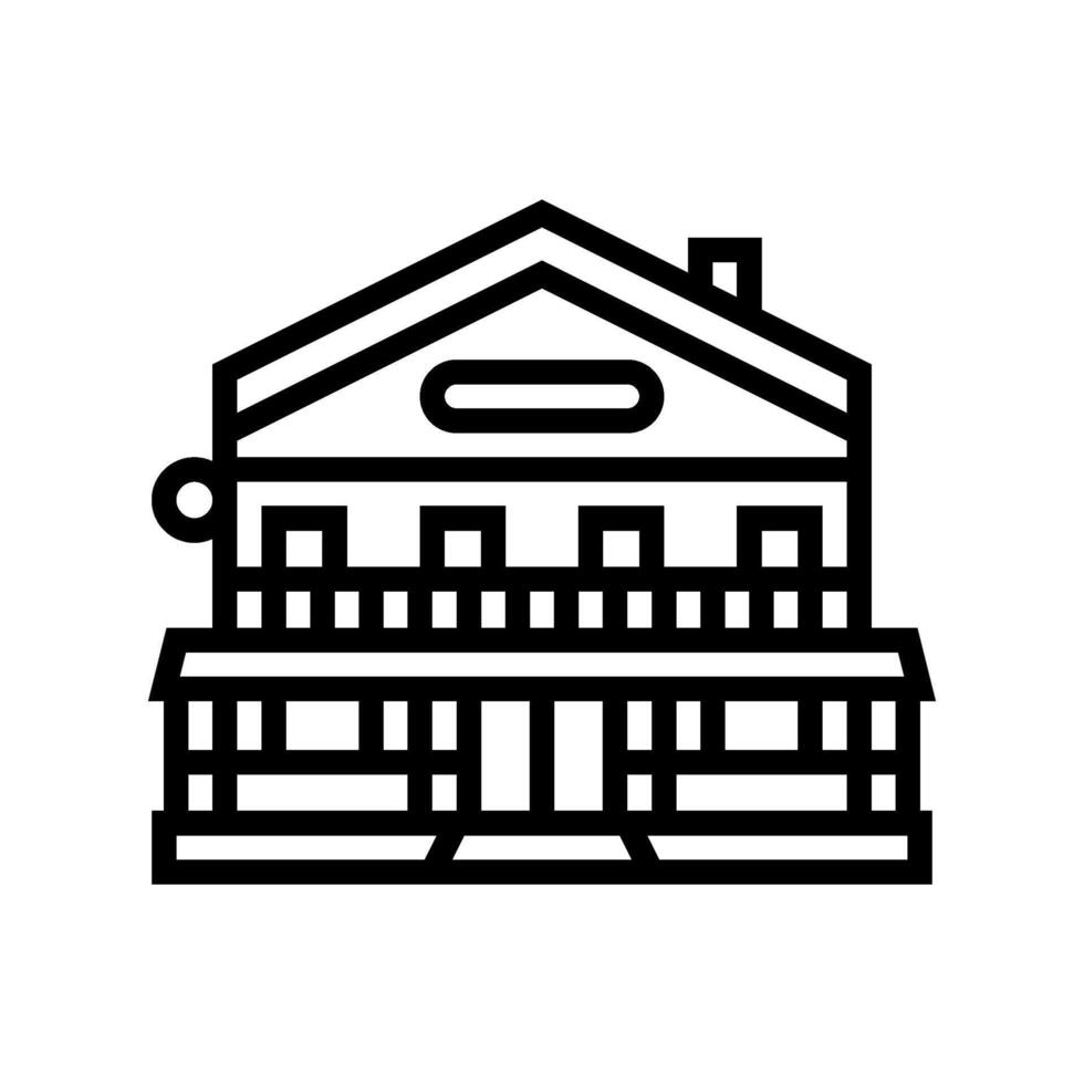 taverna street food cafe line icon illustration vector