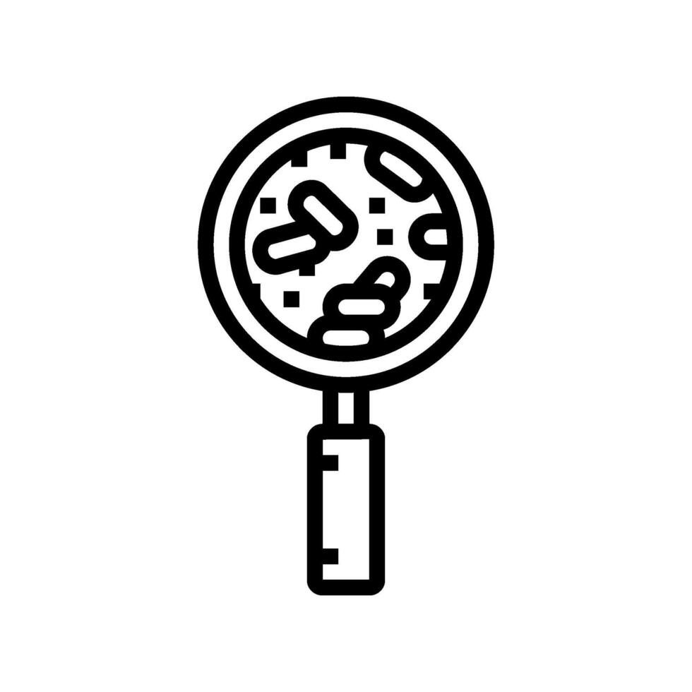 quality control wood pellets line icon illustration vector