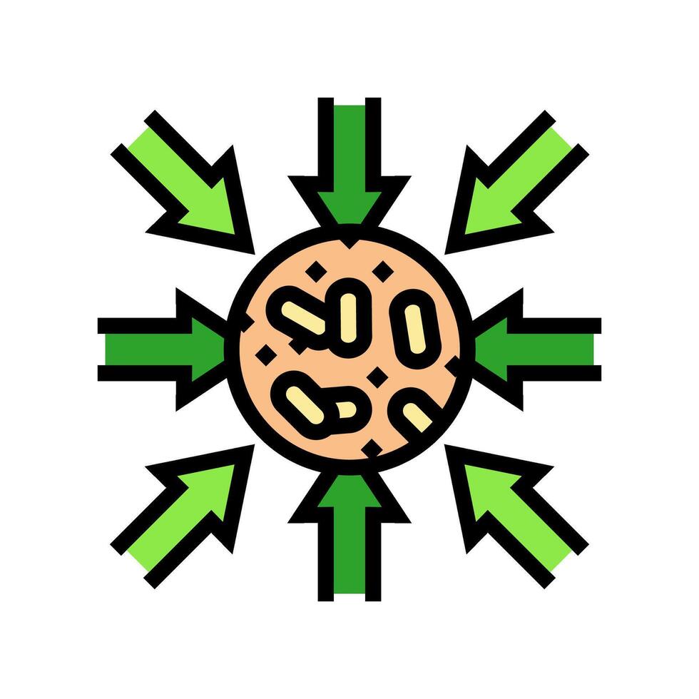 import wood pellets color icon illustration vector