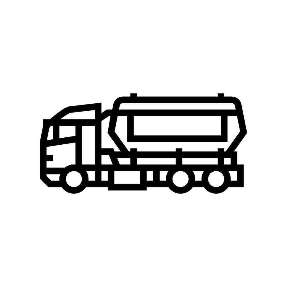 transportation wood pellets line icon illustration vector