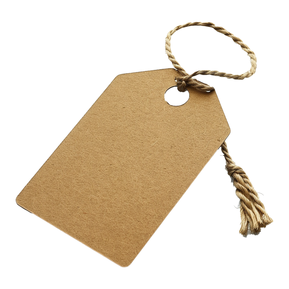 Shopping tag isolated on transparent background png