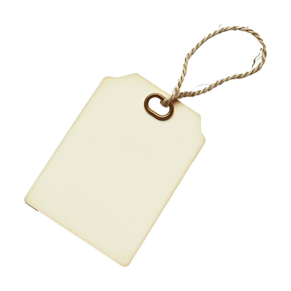 Shopping tag isolated on transparent background png