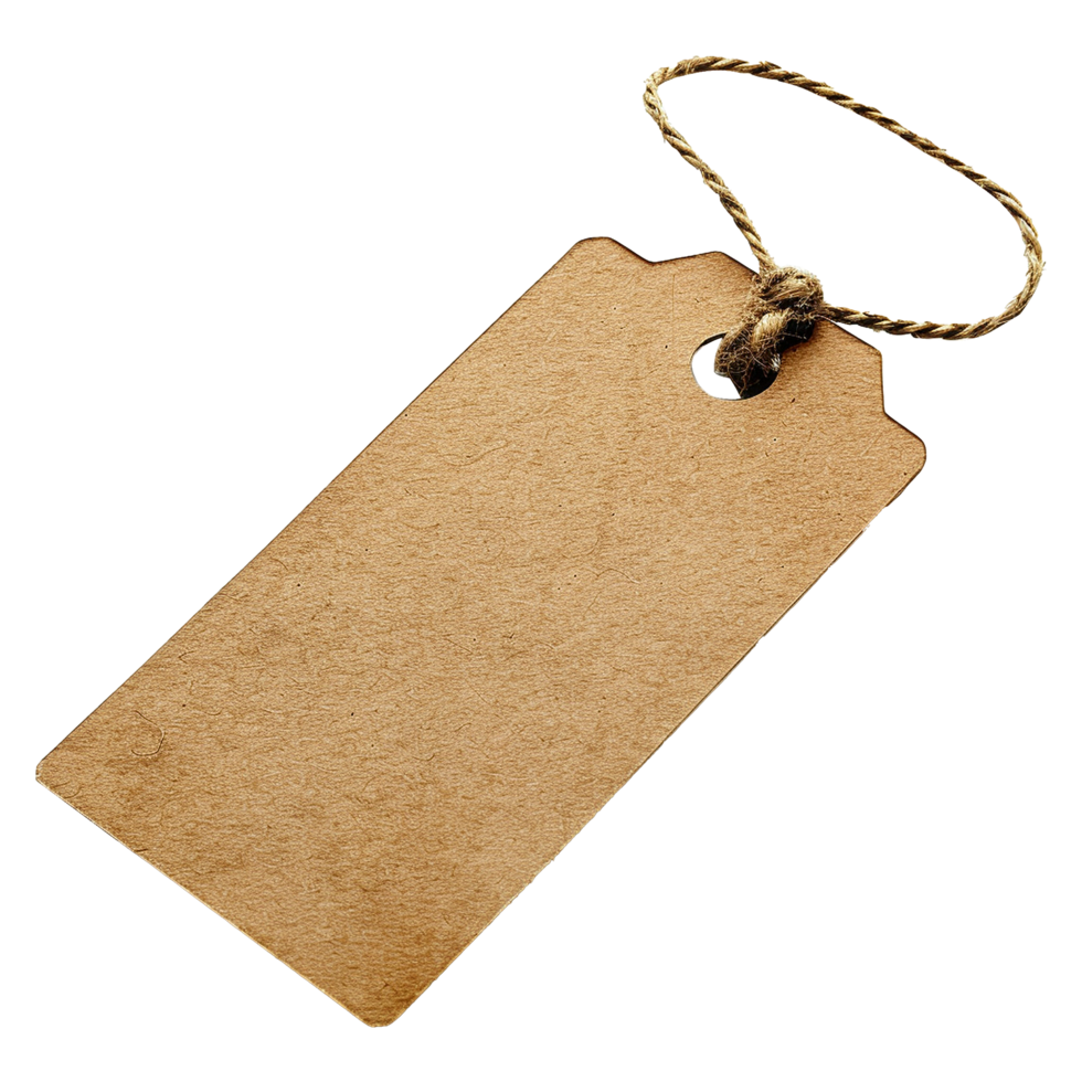 Shopping tag isolated on transparent background png