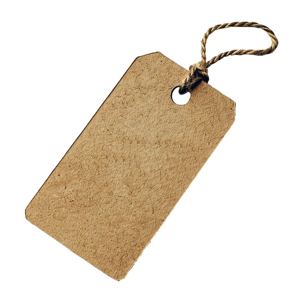 Shopping tag isolated on transparent background png
