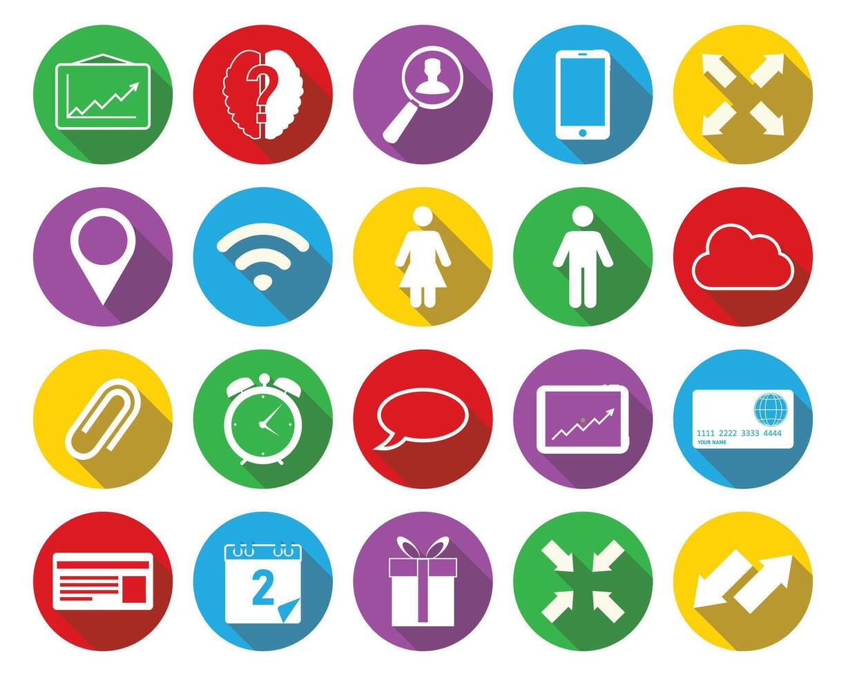 business icon set. Successful business development, plan and process symbol. Solid icons collection vector