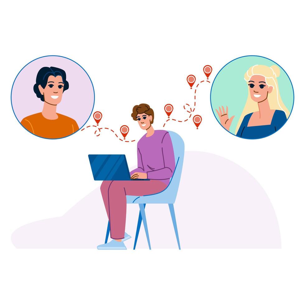 work nearshoring business vector