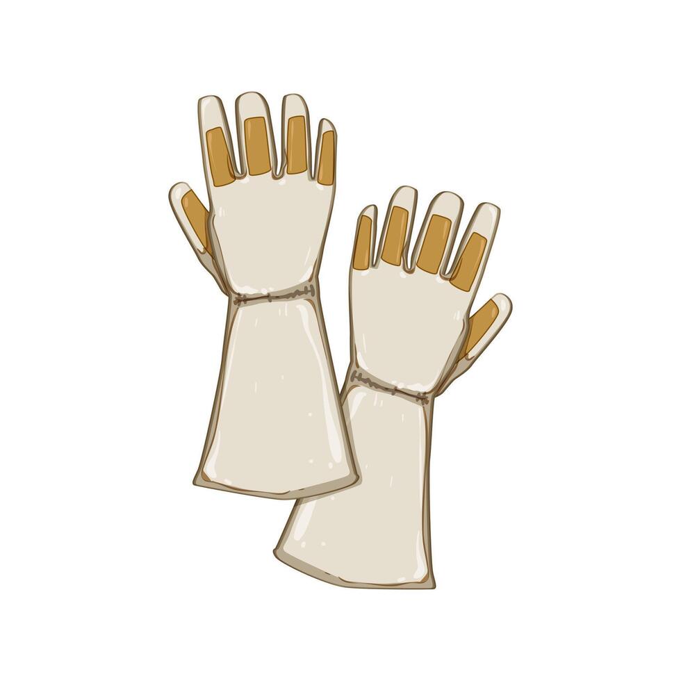 safety gloves welding cartoon illustration vector