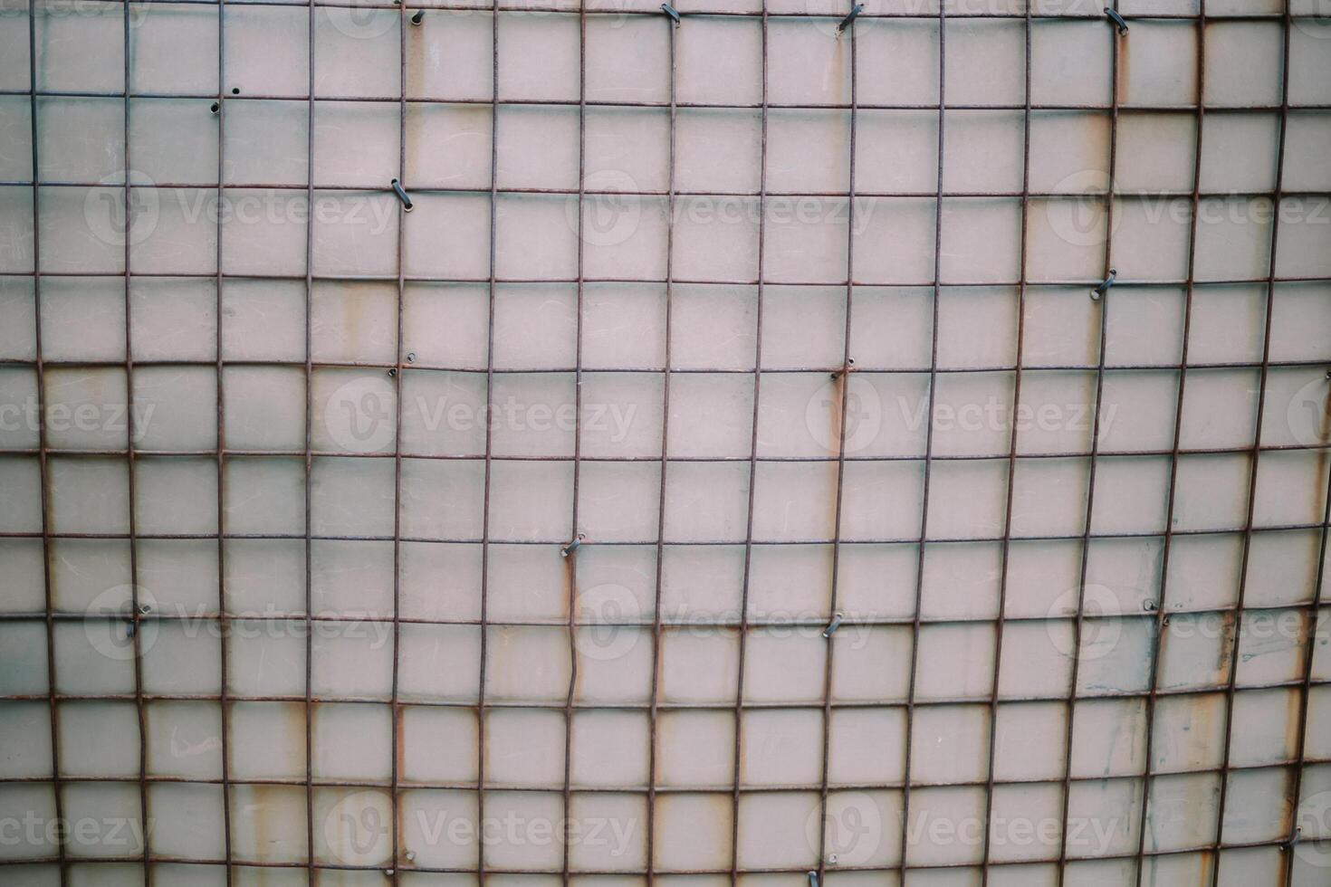 Wire mesh fence with a vibrant viber coating, serving as a sight barrier photo
