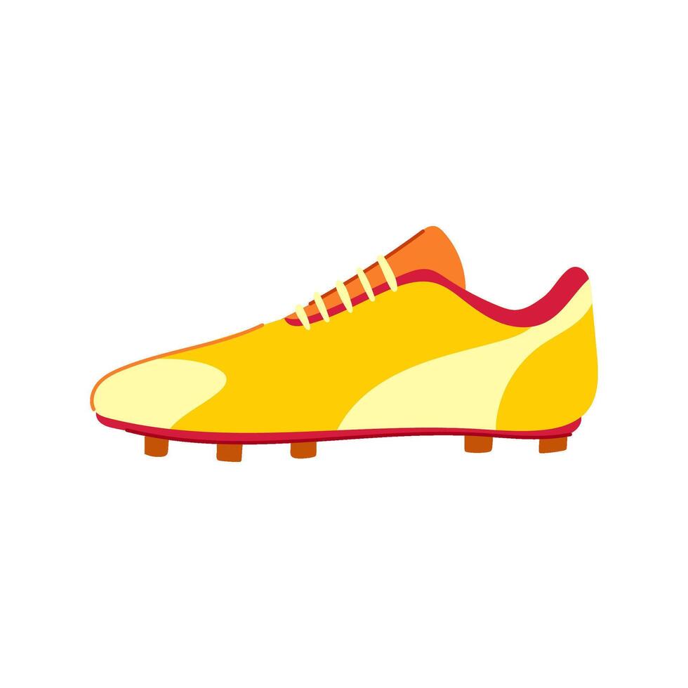 ball soccer boots cartoon illustration vector