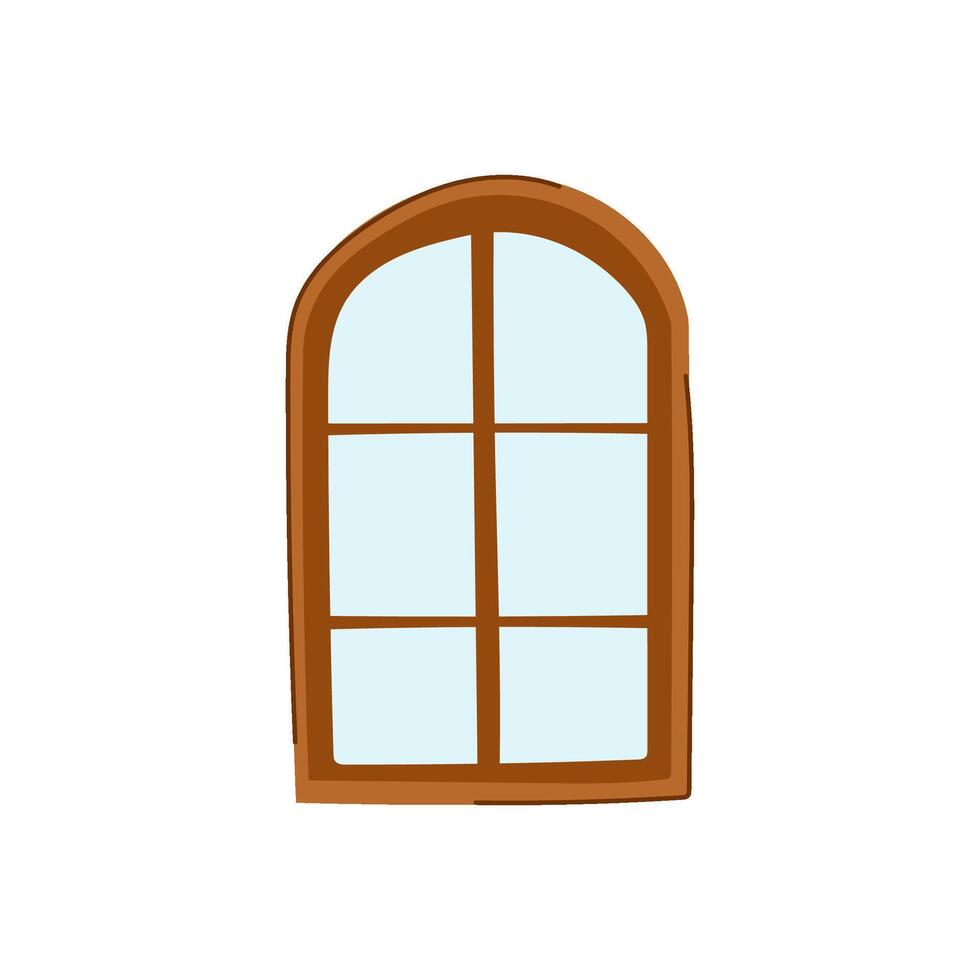 shine window frame cartoon illustration vector