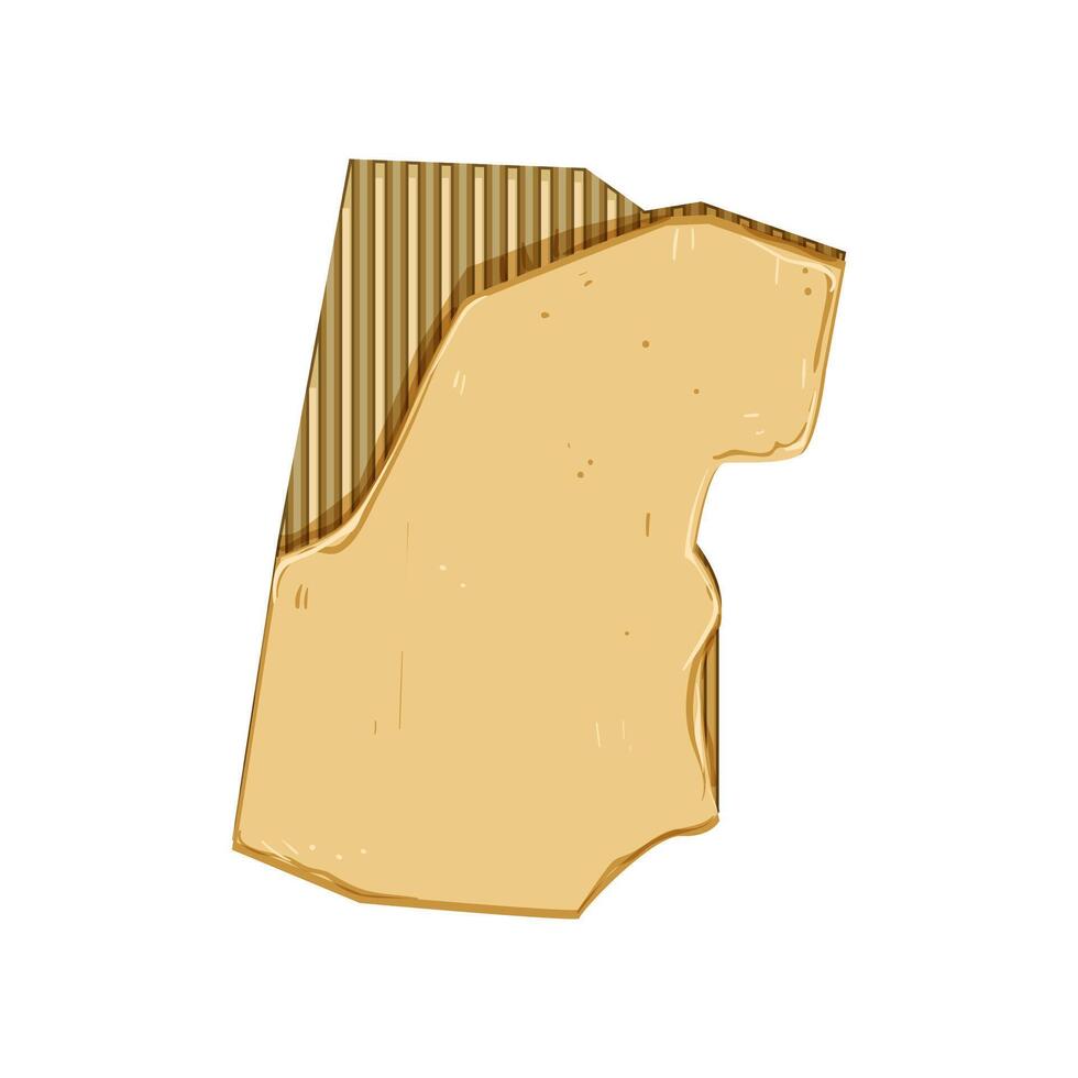 paper torn cardboard cartoon illustration vector