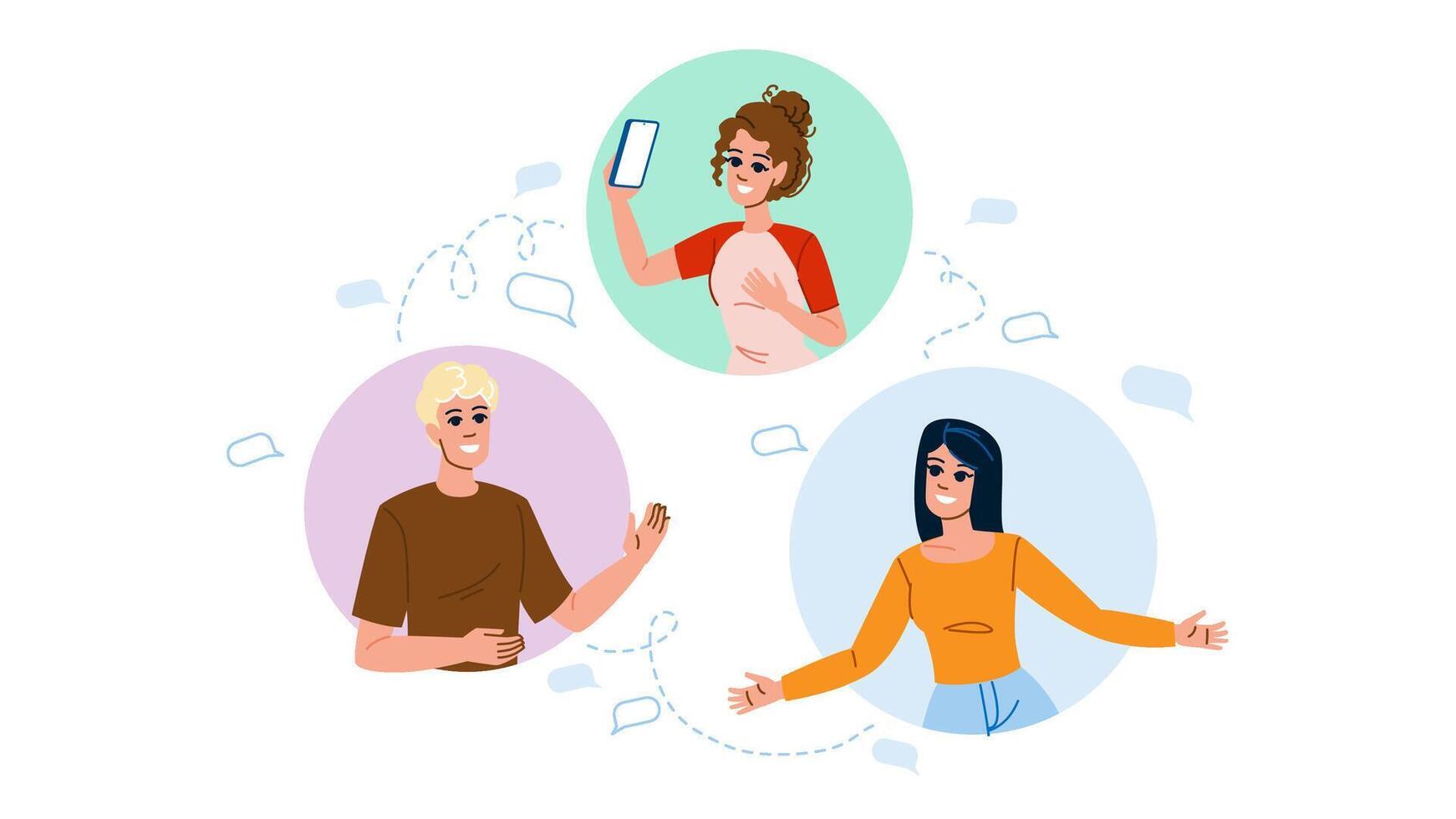 online remote collaboration vector