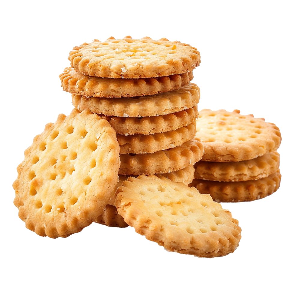 burro biscotti biscotto con Grano isolato su trasparente sfondo png