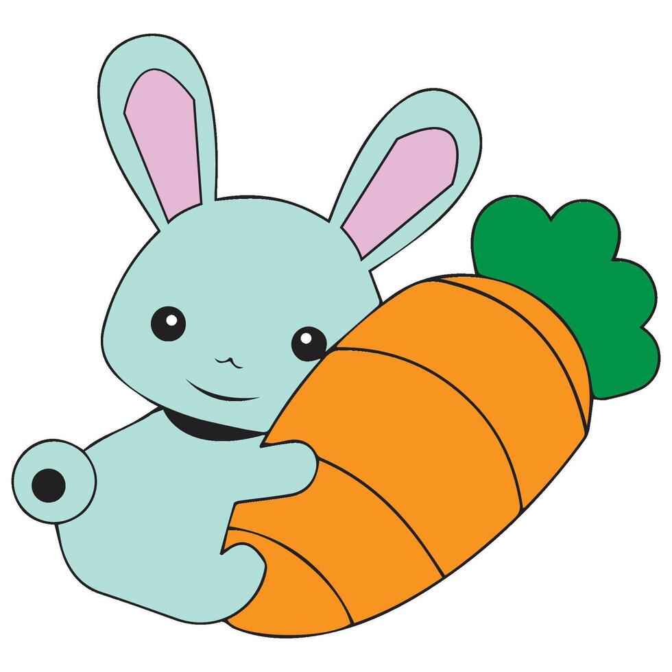 rabbit icon vectors illustration symbol design