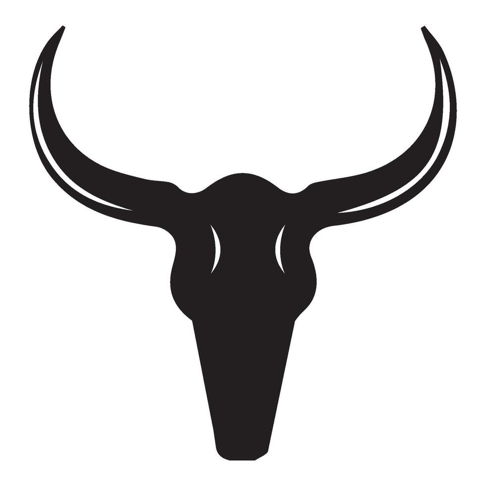 Strong bull icon isolated on white background. vector