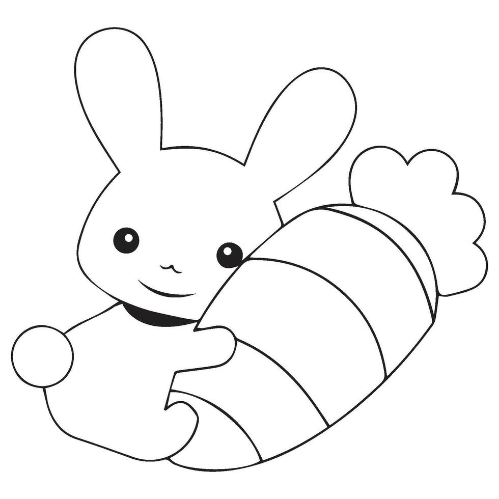 rabbit icon vectors illustration symbol design
