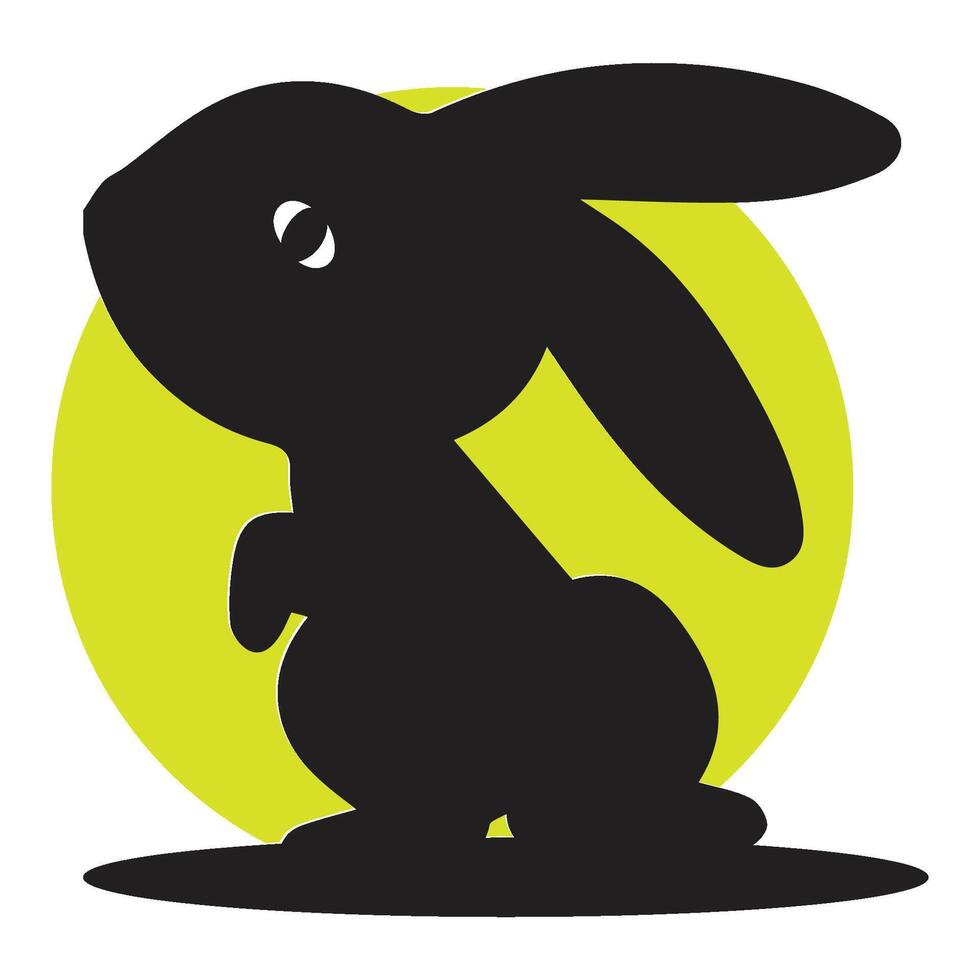 rabbit icon vectors illustration symbol design