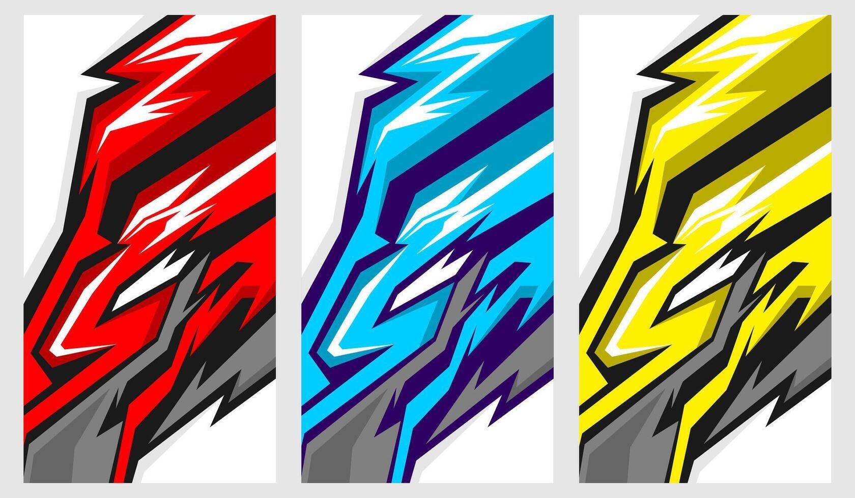 car decal wavy design vector