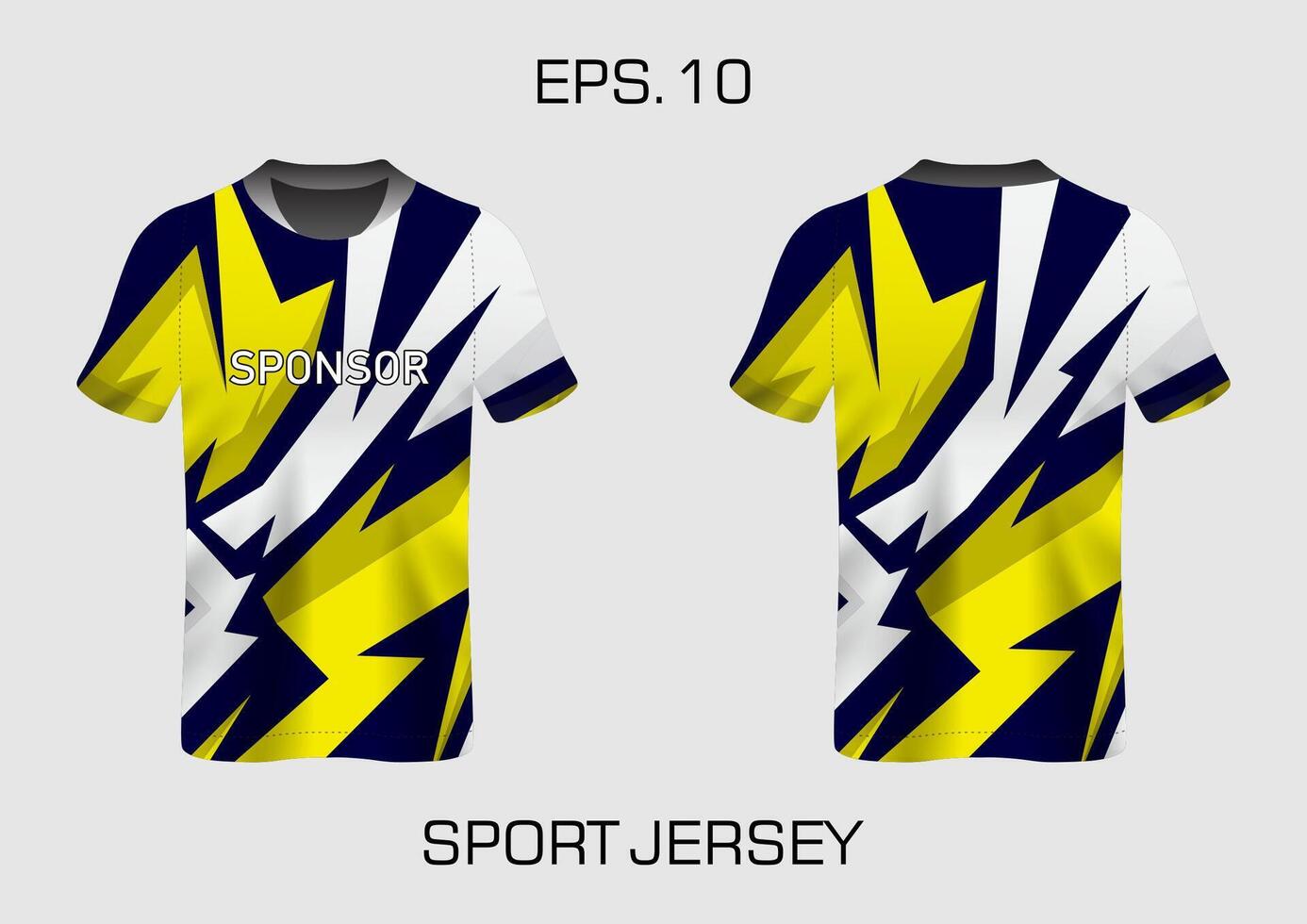 Sublimation t-shirt design jersey geometric pattern with striped style premium collection vector