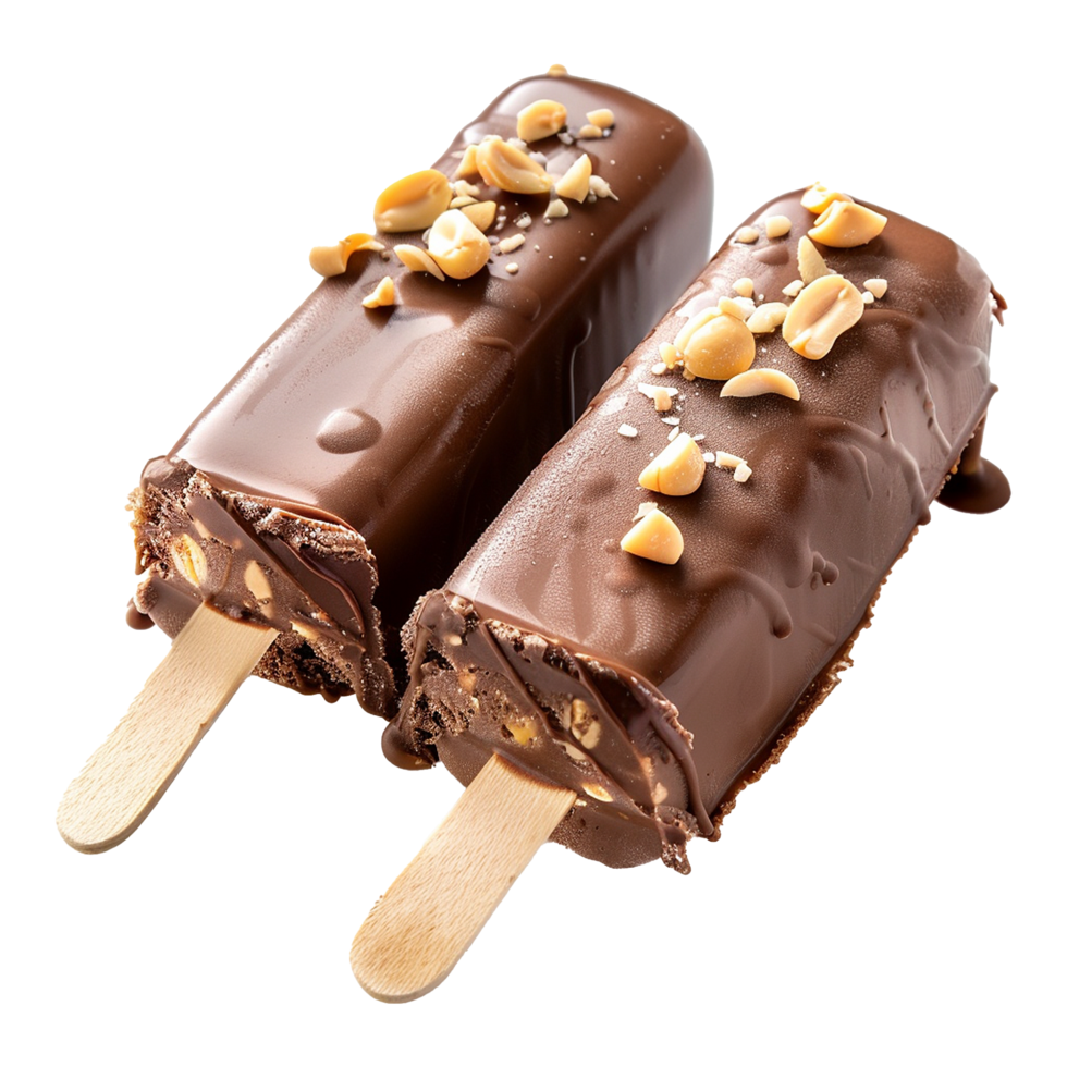 Chocolate ice cream on transparent background png