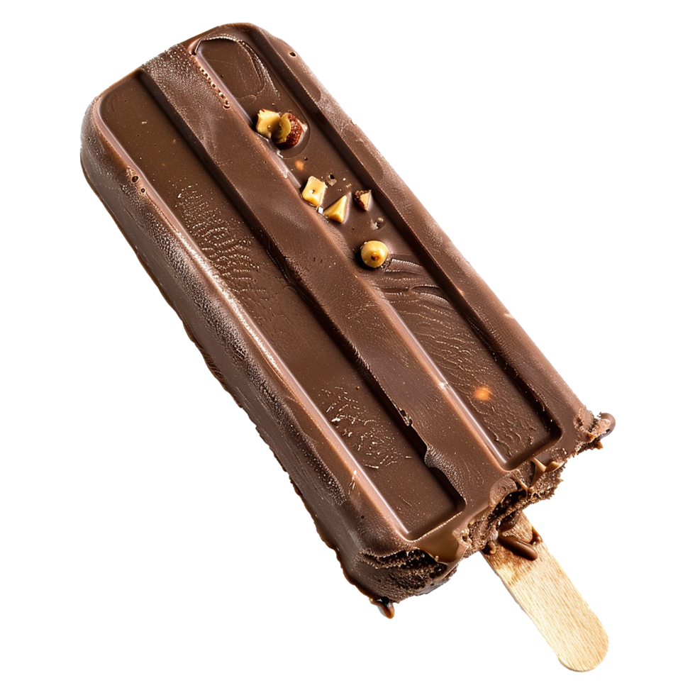 Chocolate ice cream on transparent background png