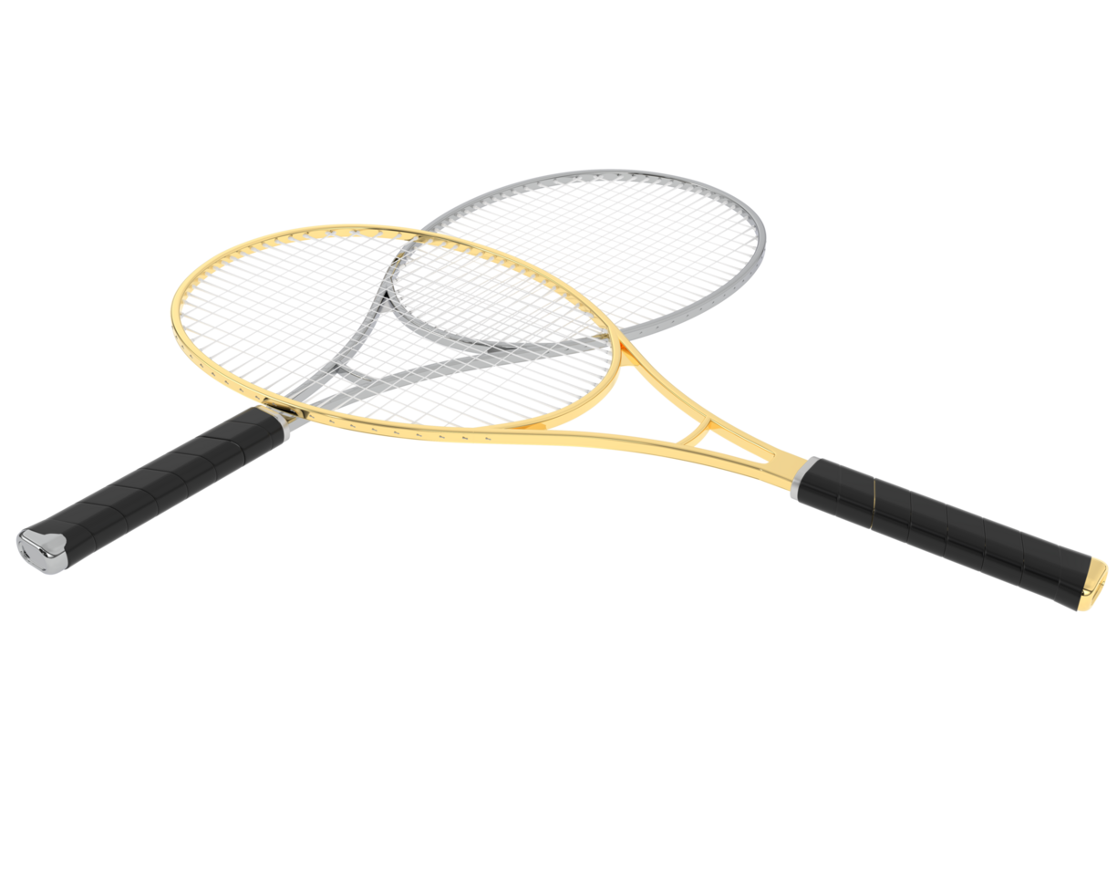 racchetta isolato su sfondo. 3d interpretazione - illustrazione png