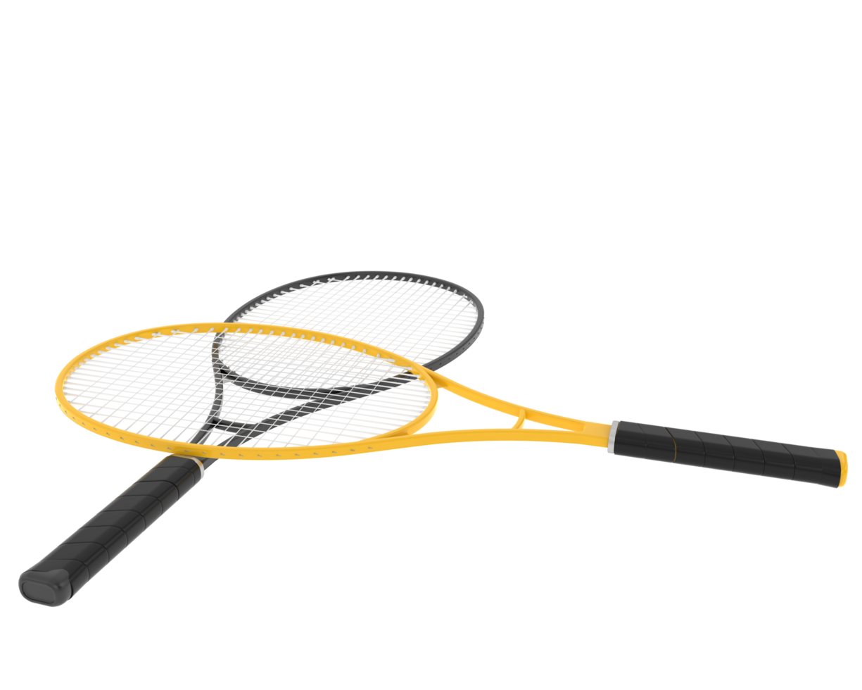 Racket isolated on background. 3d rendering - illustration png