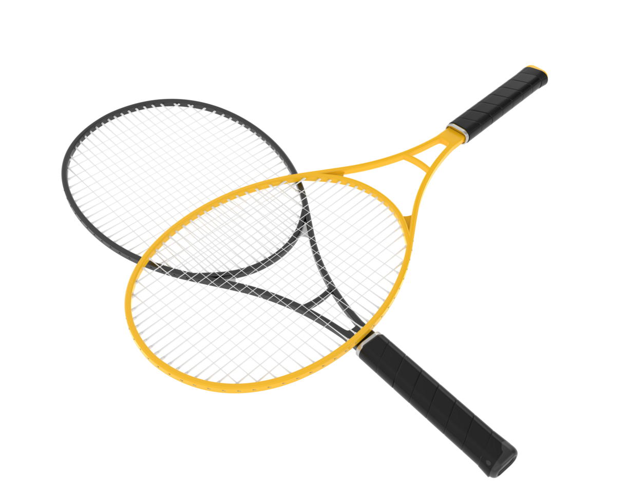 Racket isolated on background. 3d rendering - illustration png