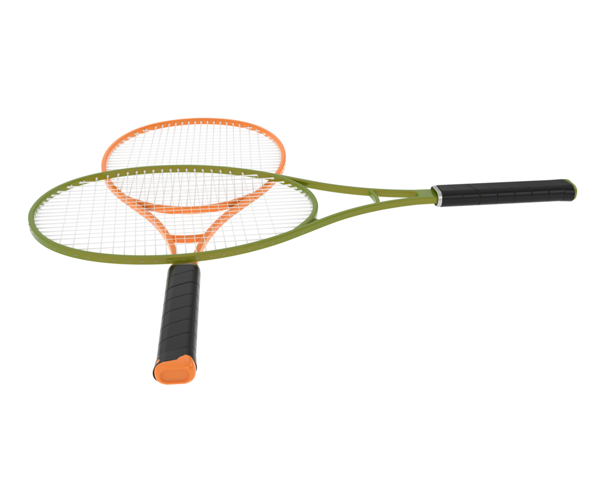 Racket isolated on background. 3d rendering - illustration png