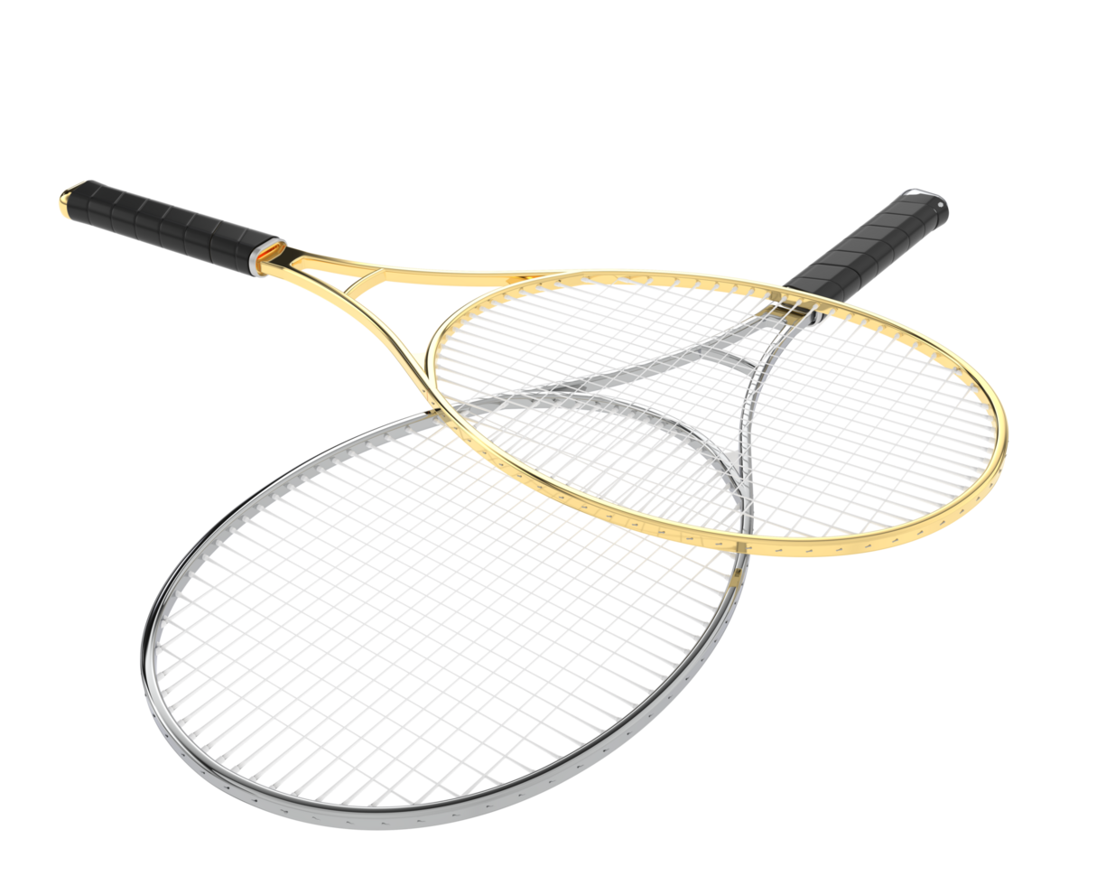 Racket isolated on background. 3d rendering - illustration png