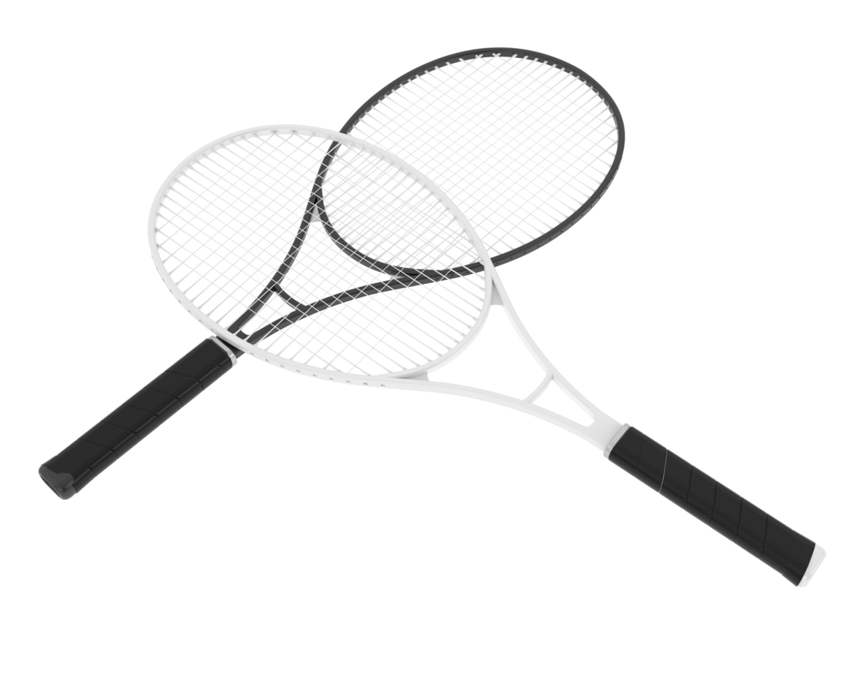Racket isolated on background. 3d rendering - illustration png