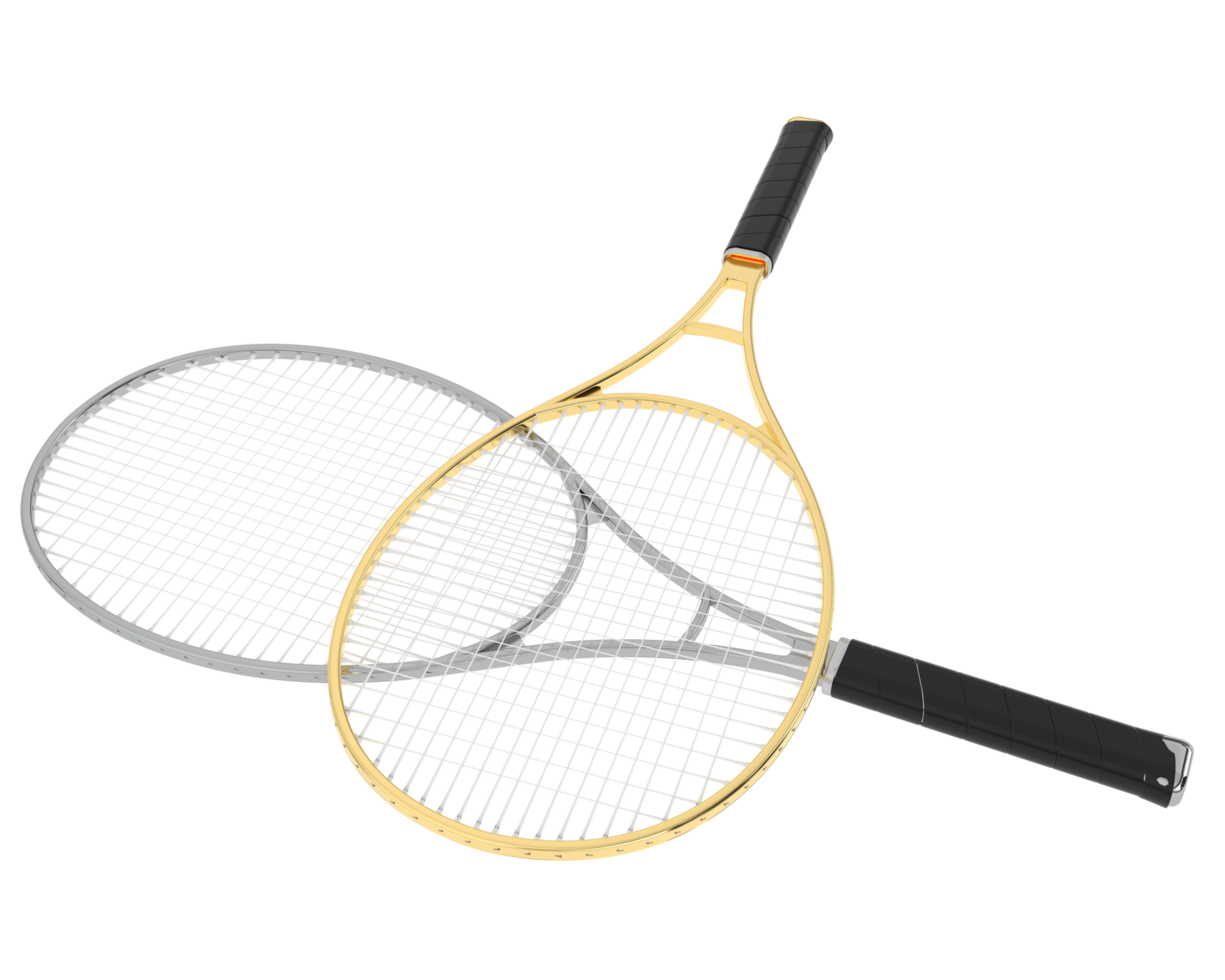 Racket isolated on background. 3d rendering - illustration png