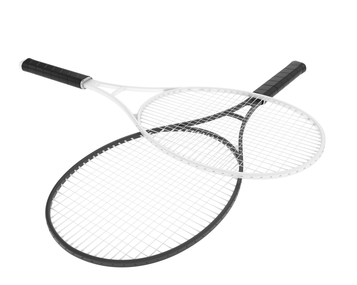 Racket isolated on background. 3d rendering - illustration png